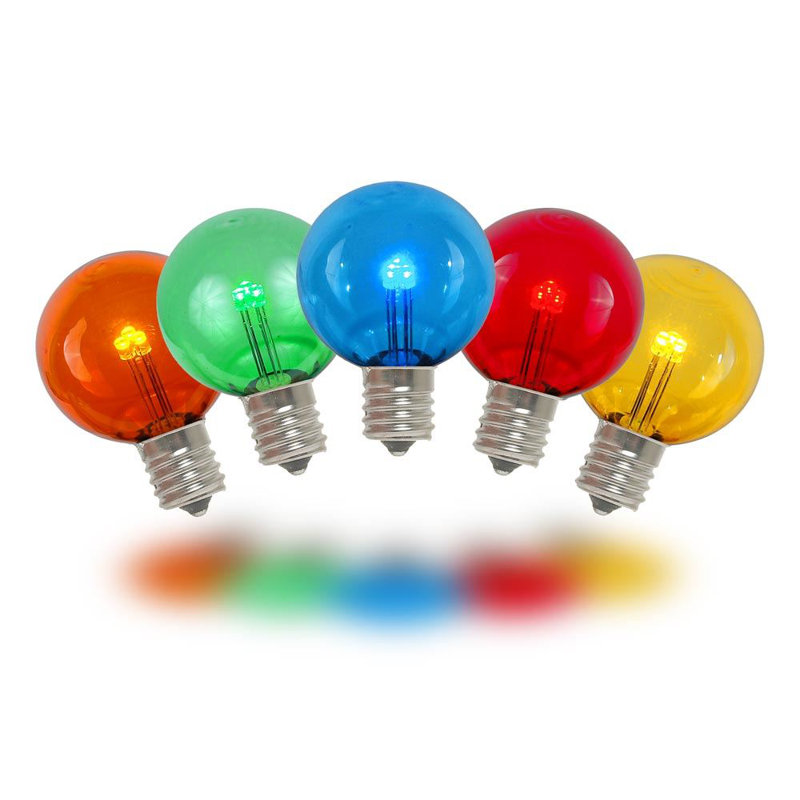 Ampoules à DEL G30, Bleu / Vert / Rouge