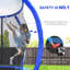 Trampoline extérieur de 8 pi pour enfants avec base circulaire, certifié ASTM