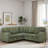 L-shaped Sectional Sofa Bed With Pull-out Bed, Storage, Usb Charging And Cup Holders