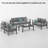 Aluminum Patio Coffee Table-88478360