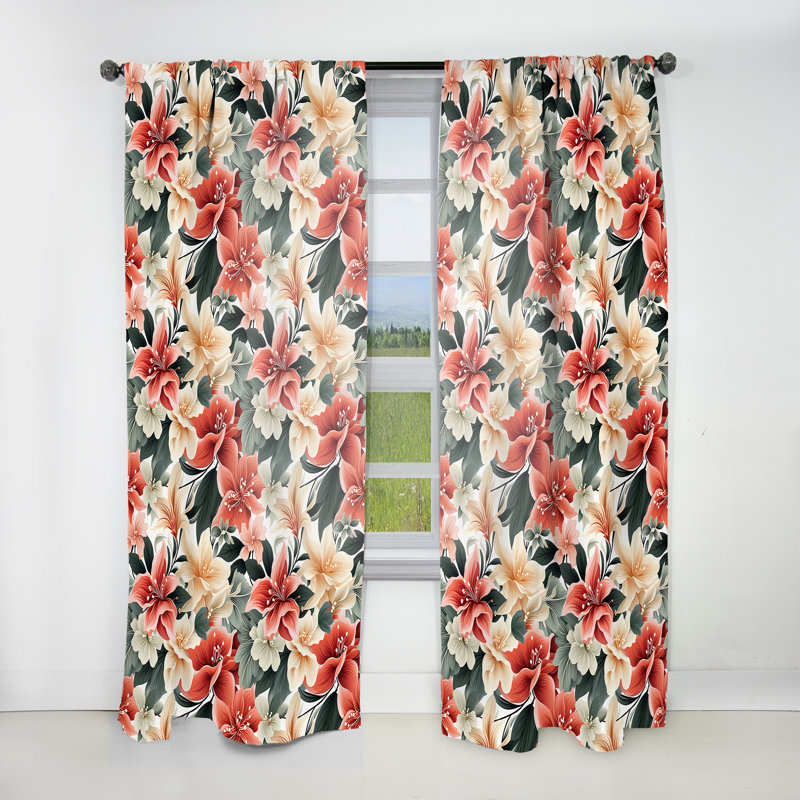 Rideau tropical - Velours obscurcissant - Subdued, L 52 po x L 90 po