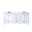 Double Bath Vanity with Carrara Marble Top-110912978