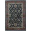 Avalon Wool Oriental Area Rug in Black/Rust