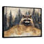 Mignon raton laveur dans la forêt hivernale II - Raton laveur, art mural-2002569801-2002569841
