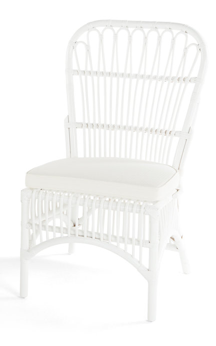 Chaise d'appoint à dossier Aindriu Windsor, Blanc