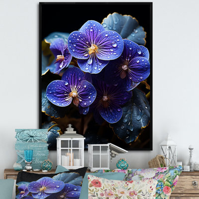 " Violets Illuminated By Moonlight "