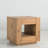 Stylish End Table With Oak Finish - Rectangular Design Thick Tabletop, Wheels And Ample Storage Elegant Oak Blending Style Functionality, Wheels, Drawers Open Display Area