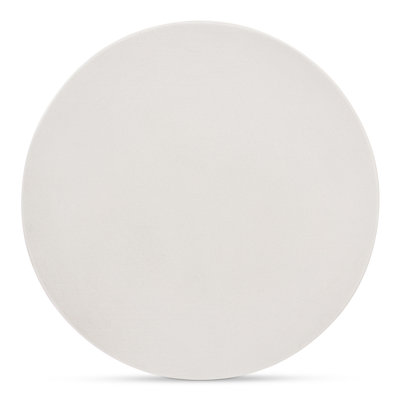 Table basse, plateau et pieds ronds en béton renforcé de fibres, design intérieur / extérieur durable, crème