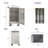 38.3'' H x 20.8'' W 1 Laptop/Tablet Storage Cart with Wheels