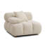 Fauteuil d'angle modulaire Calliope Cream Performance Velvet