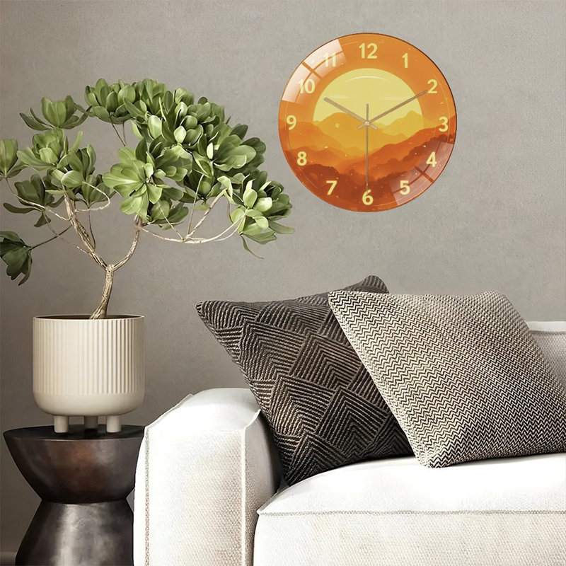 Horloge murale avec horloge murale 12 po