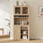 Farmhouse 35.4X17.7X74.8Inch Freestanding Buffet With Hutch-1703654563