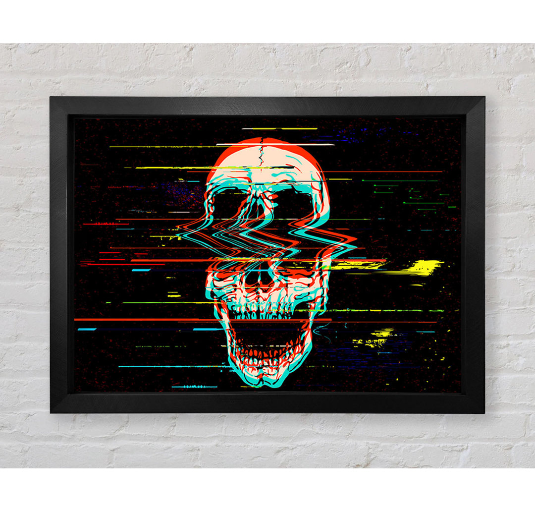 Waves Through A Skull - Einzelne Bilderrahmen Kunstdrucke