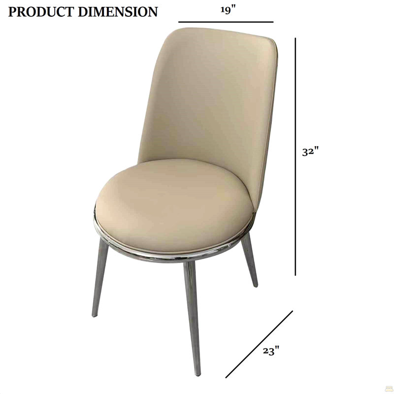 Chaise d'appoint rembourrée 2 pièces, Argent argent