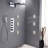Warsaw Waterfall Rainfall LED Shower Faucet