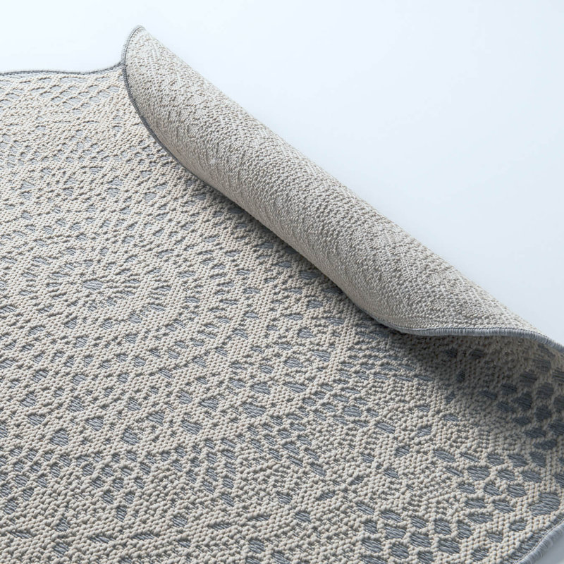 Round Geometric Hand Woven Area Rug, Round 200cm