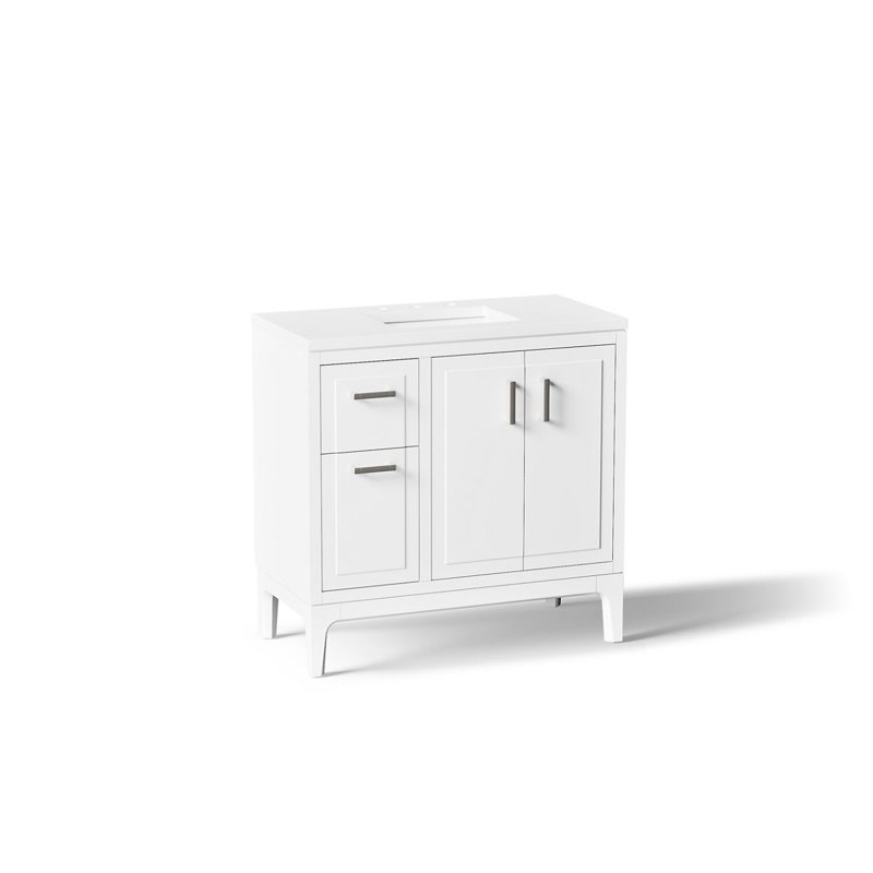 Seer 36-In Bathroom Vanity Set, White