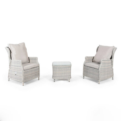 Canica Reclining 2 Seat Rattan Bistro Set