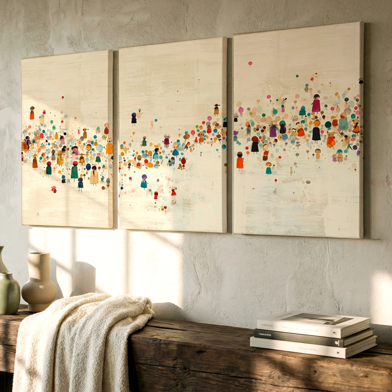 3 pièces abstraites rassemblant de grands art mural avec fond neutre doux, trois pièces d'art mural pour le salon, la chambre à coucher, le bureau et la décoration intérieure