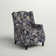 Celia Upholstered Manual Recliner with Classic Wing Back and Solid Vase-Shape Wooden Legs