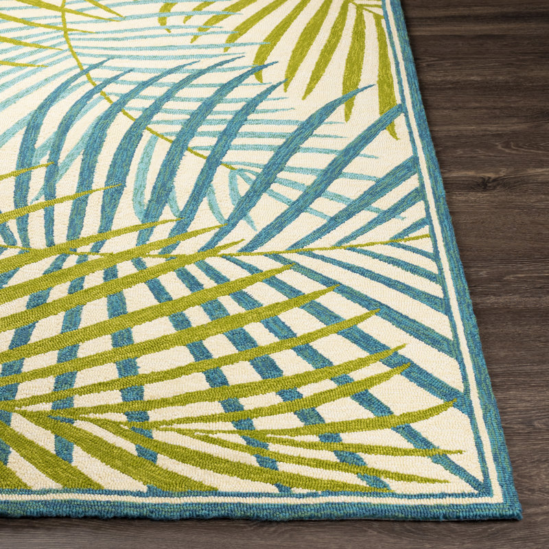 Acxel Floral Indoor / Outdoor Rug, Rectangle 2' x 3'