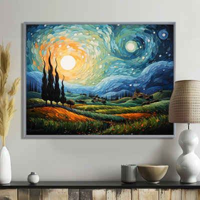 Vangogh the Swaying Cypress II Wall Art