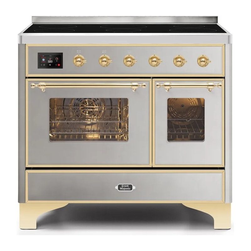 Majestic II 40" Freestanding Induction Range, Stainless Steel/Brass