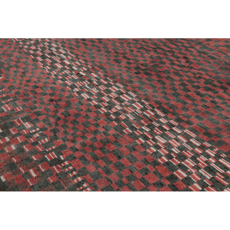 Moroccan Handmade Kilim Wool Geometric Area Rug, Rectangle 4' x 6'