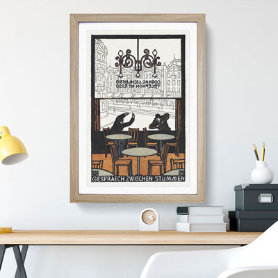Conversation Between Mutes by Moriz Jung - Picture Frame Graphic Art