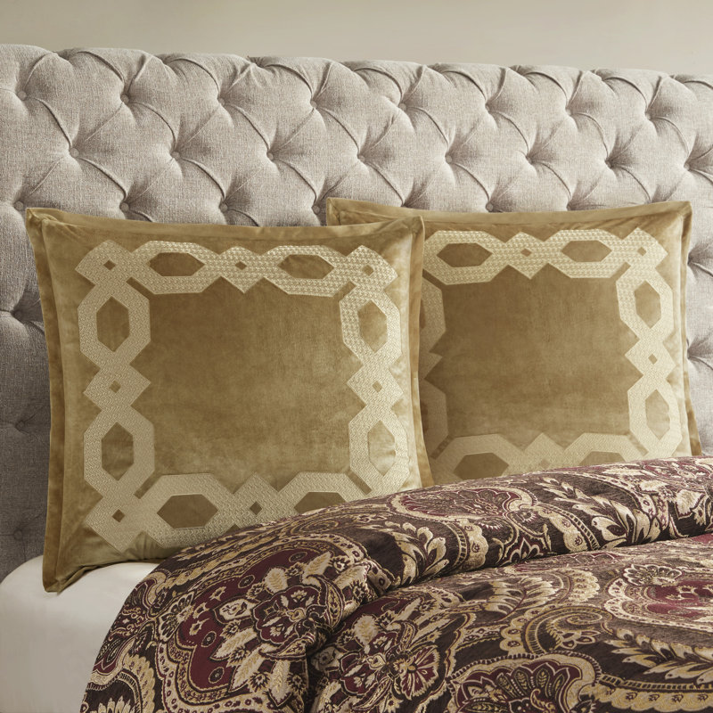 Croscill Clermont European Pillow Sham, Gold