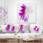 Coussin lombaire gerbera floral aquarelle