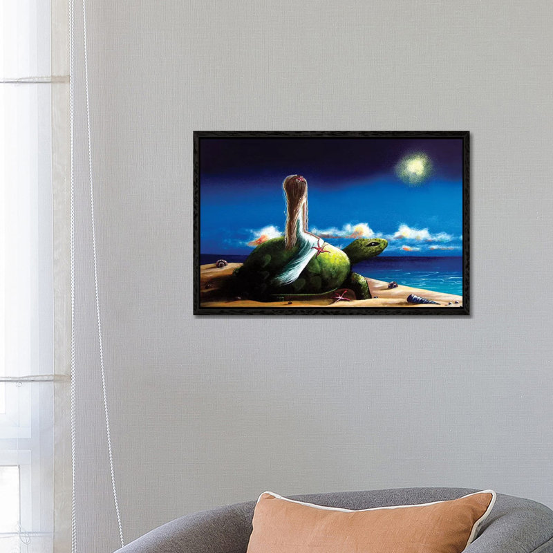 Dreams Before I Awake by Moonlight Art Parlour - Print on Canvas, 66.04 cm H x 45.72 cm W, Black Framed