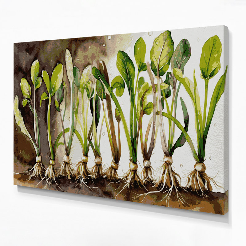 Art mural sur toile beige, H 11 po x l 14 po
