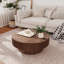 Table basse moderne moderne en placage de bois massif avec rangement pour le bureau de la chambre à coucher du salon-1526206315