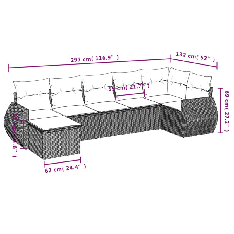 Ensemble de canapé de jardin Vidaxl