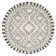 Adry Moroccan Shag Tasseled Cream/Charcoal Area Rug
