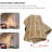 Industrial Hand-woven Rotate Bamboo Lampshade Hanging Wall Lamp With Switch