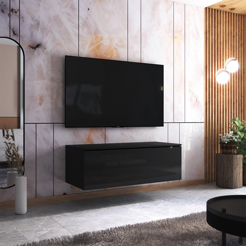 Jonanthan Unfinished TV Stand for TVs up to 40", Black