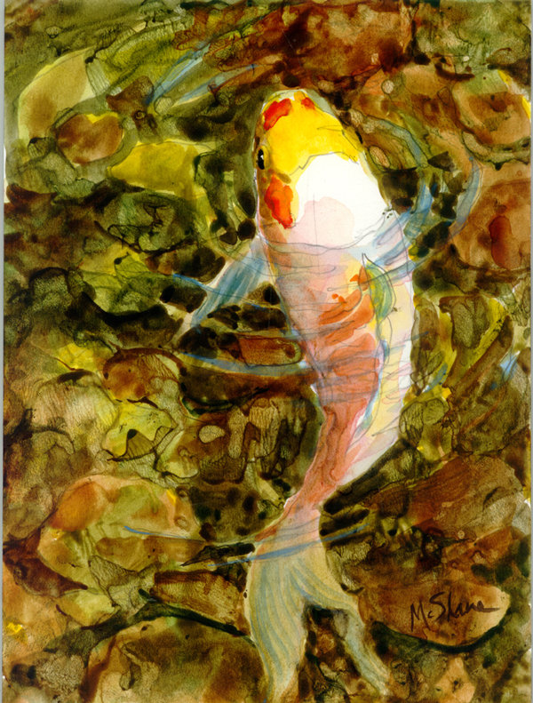 Poisson - Koi Recto-verso Jardin Flag