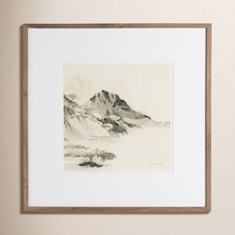 Land Sketch 2 Print by Dan Hobday, 32" H x 32" W x 1.5" D