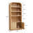 70.86'' Tall Arched Storage Display Cabinet-274145975