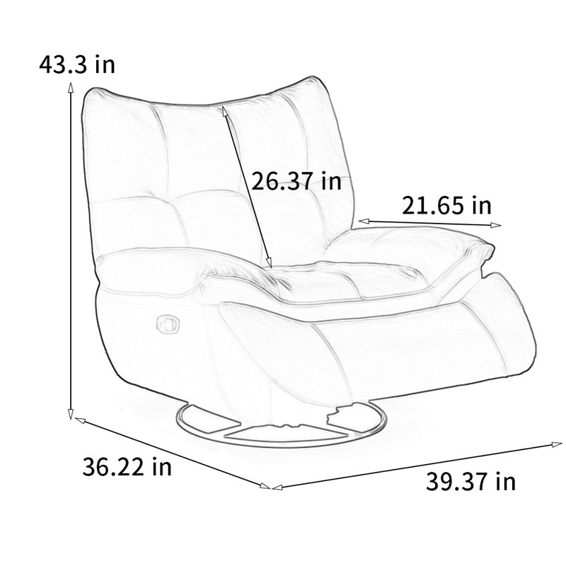 Faites tourner et inclinez doucement le fauteuil inclinable, Vert
