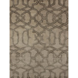 Geometric Area Rug in Dark Brown/Light Brown