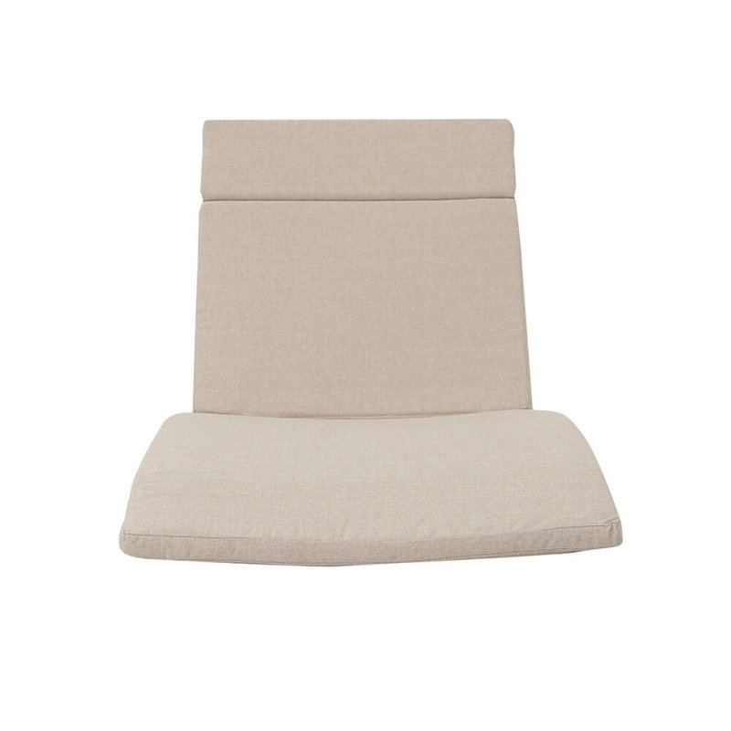 Coussin de patio extérieur texturé beige avec attaches Roomfitter Salem, Beige