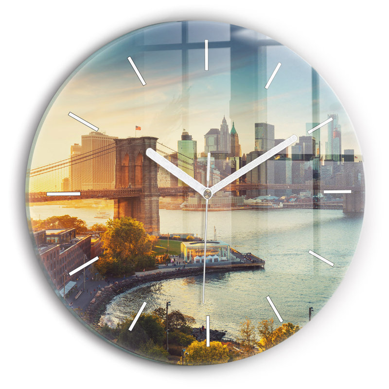 Glass Wall Clock