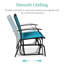 Fauteuil oscillant d'extérieur en métal Nethuki-1977410469