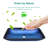 Bathroom Vessel Sink Above Counter Amber Gradient Tempered Glass Bowl Square Sink For Bathroom, Tempered Glass Vessel Sink With Pop-Up Drain (No Faucet)