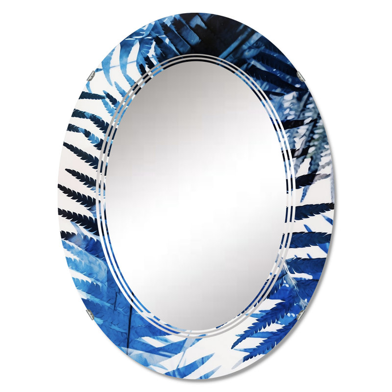Khione - Miroir mural moderne ovale, 30 po x 20 po