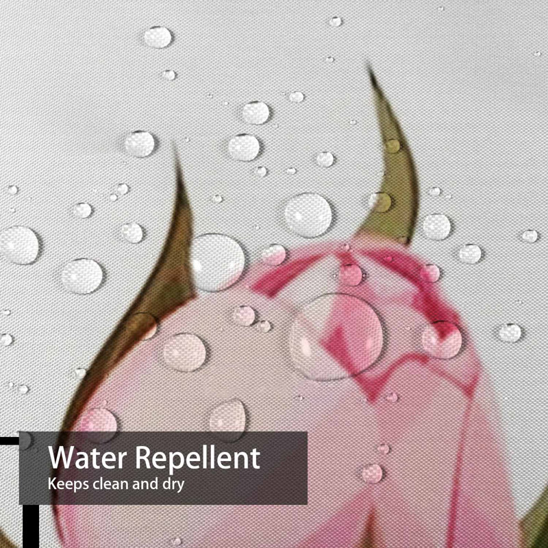 Rideau de douche imperméable Rose Blossom, L 72 po x l 84 po