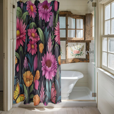 Floral Retreat - Rideau de douche Premium